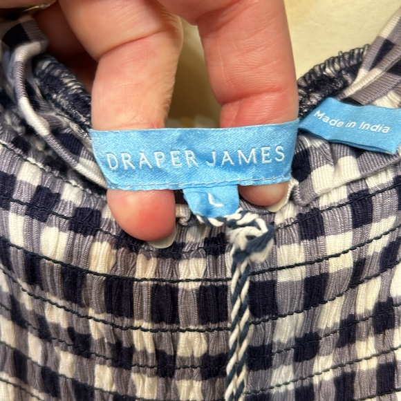 New with Tags - Draper James navy and white dress size large. - Picture 3 of 5